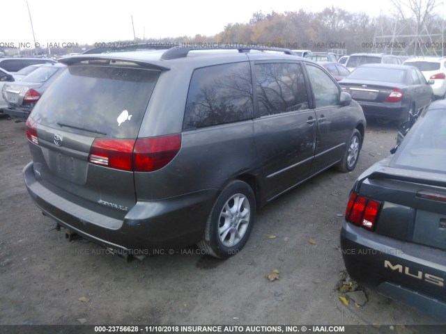 5TDZA22C25S270262 - 2005 TOYOTA SIENNA XLE/XLE LIMITED GRAY photo 4