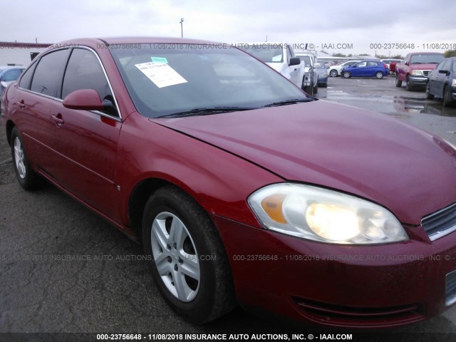 2G1WB58K979290450 - 2007 CHEVROLET IMPALA LS RED photo 6