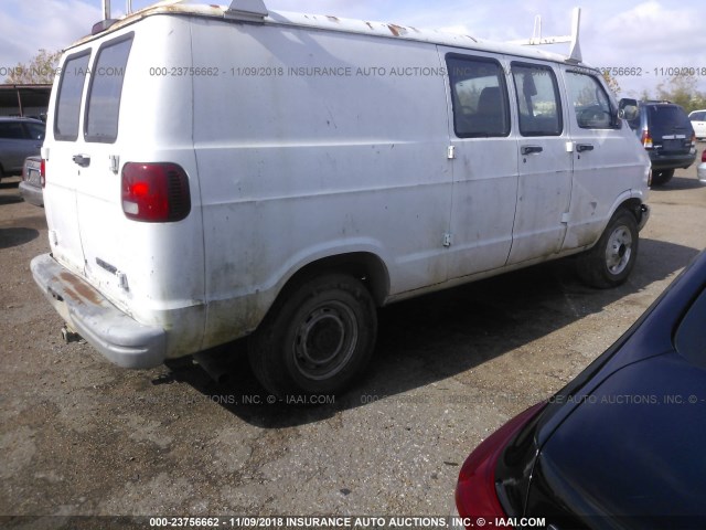 2B7JB21Y41K532589 - 2001 DODGE RAM VAN B2500 WHITE photo 4