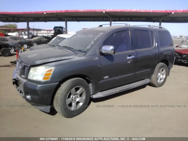 5N1AA08A35N722129 - 2005 NISSAN ARMADA SE/LE GRAY photo 2