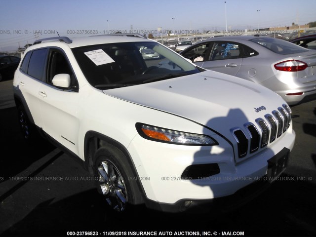 1C4PJLCB4FW753403 - 2015 JEEP CHEROKEE LATITUDE WHITE photo 1