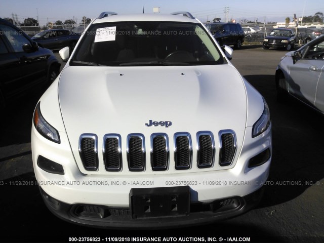 1C4PJLCB4FW753403 - 2015 JEEP CHEROKEE LATITUDE WHITE photo 6