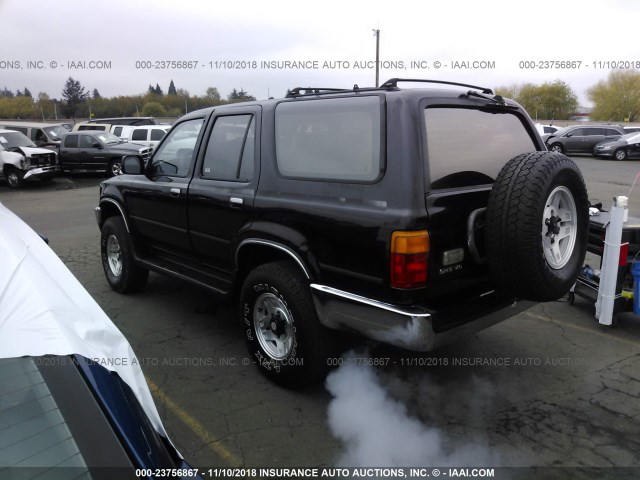 JT3VN39W2M0050747 - 1991 TOYOTA 4RUNNER VN39 SR5 BLACK photo 3