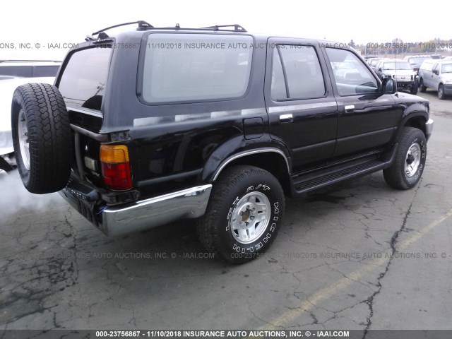 JT3VN39W2M0050747 - 1991 TOYOTA 4RUNNER VN39 SR5 BLACK photo 4