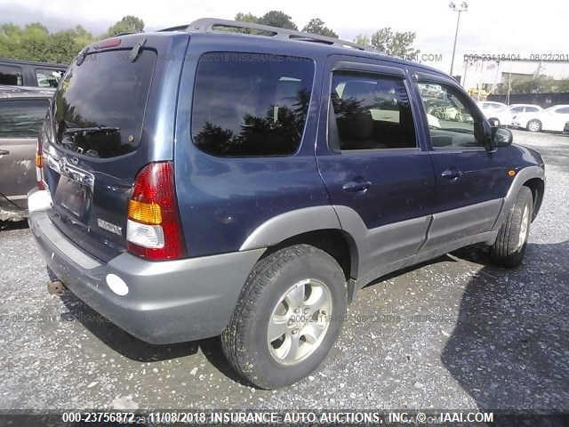 4F2CU08132KM27937 - 2002 MAZDA TRIBUTE LX/ES BLUE photo 4