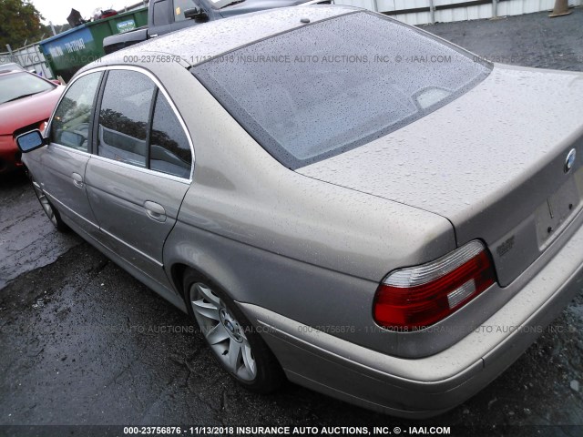 WBADT434X3G025074 - 2003 BMW 525 I AUTOMATIC GOLD photo 3