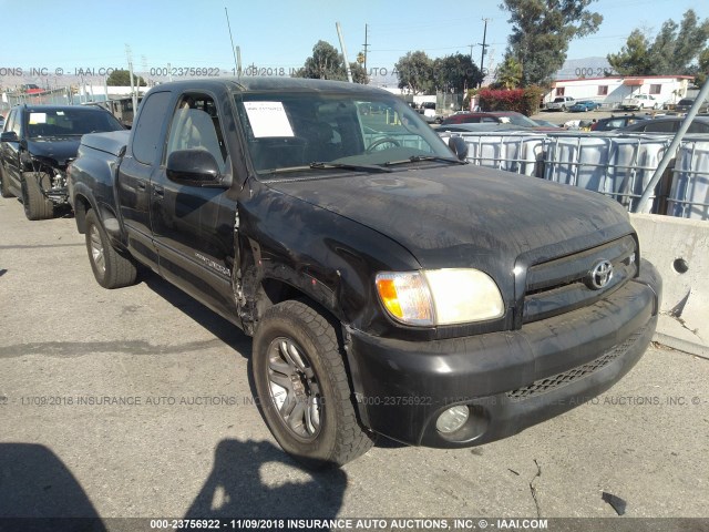 5TBRT38103S405377 - 2003 TOYOTA TUNDRA ACCESS CAB LIMITED BLACK photo 1