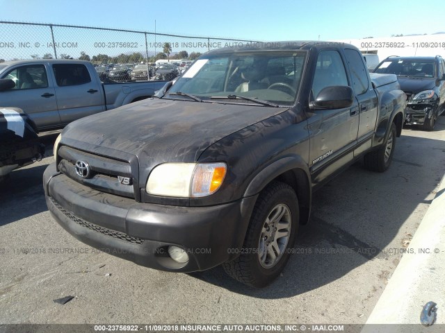 5TBRT38103S405377 - 2003 TOYOTA TUNDRA ACCESS CAB LIMITED BLACK photo 2