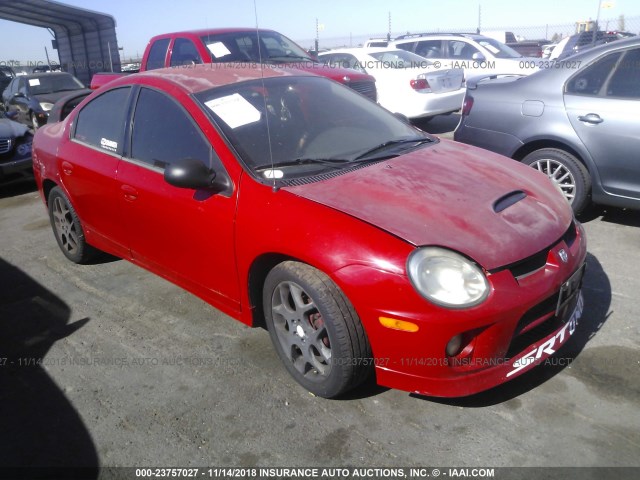 1B3ES66S75D259730 - 2005 DODGE NEON SRT-4 RED photo 1