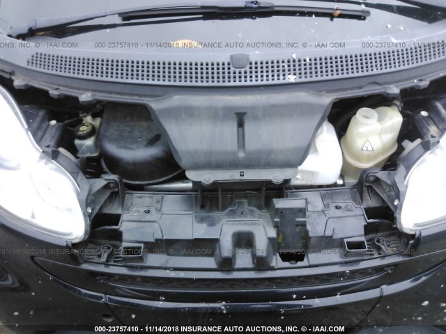 WMEEJ3BA9AK396088 - 2010 SMART FORTWO PURE/PASSION BLACK photo 10