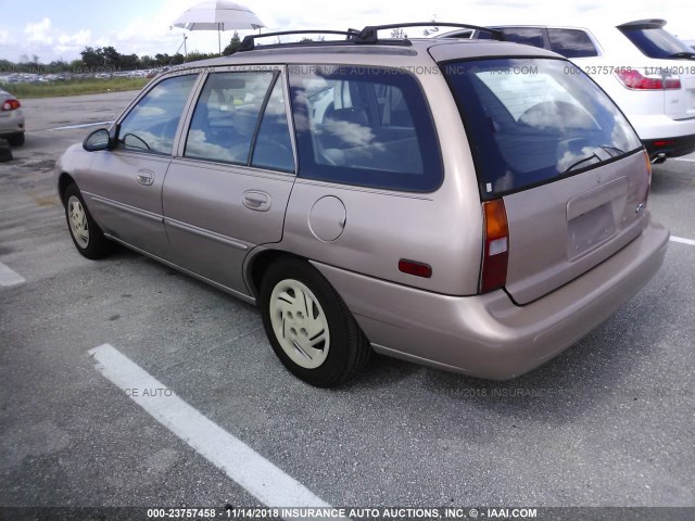 3FAFP15P9WR210001 - 1998 FORD ESCORT SE BEIGE photo 3