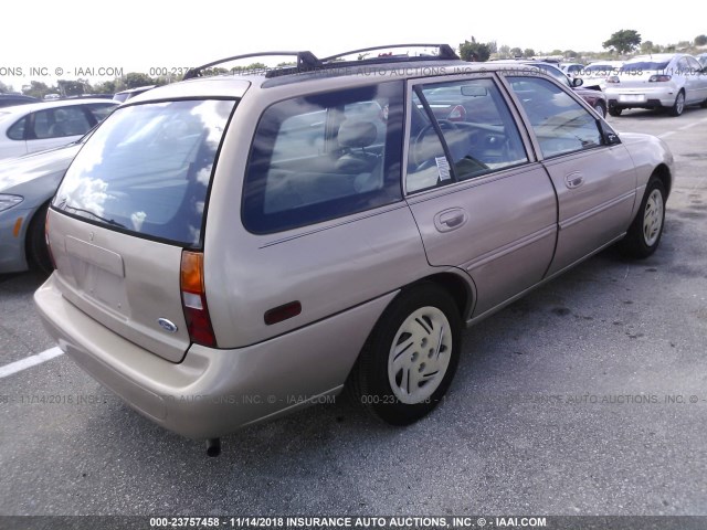 3FAFP15P9WR210001 - 1998 FORD ESCORT SE BEIGE photo 4