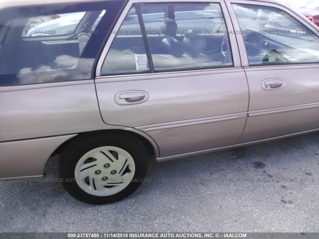 3FAFP15P9WR210001 - 1998 FORD ESCORT SE BEIGE photo 6