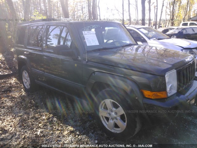 1J8HG48KX6C297645 - 2006 JEEP COMMANDER GREEN photo 1