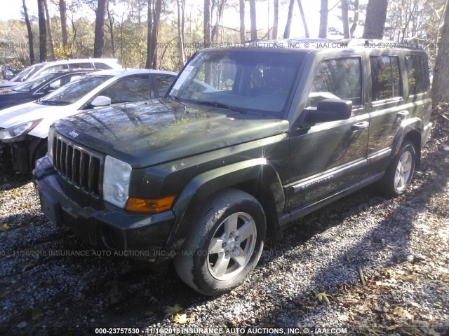 1J8HG48KX6C297645 - 2006 JEEP COMMANDER GREEN photo 2