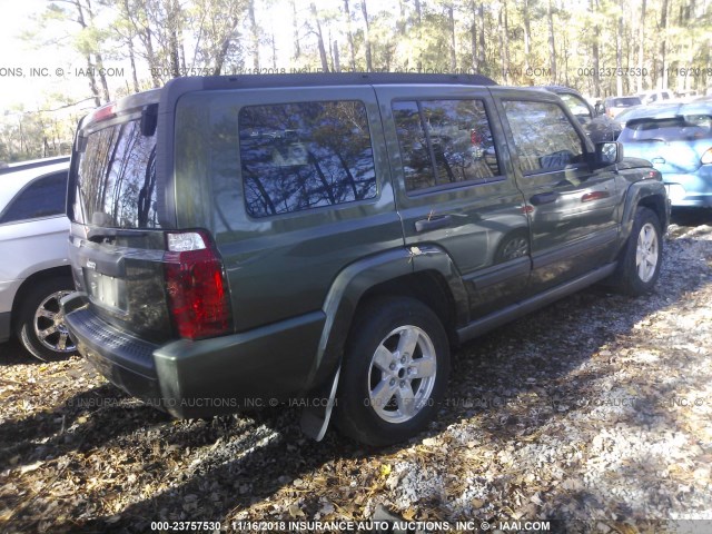 1J8HG48KX6C297645 - 2006 JEEP COMMANDER GREEN photo 4