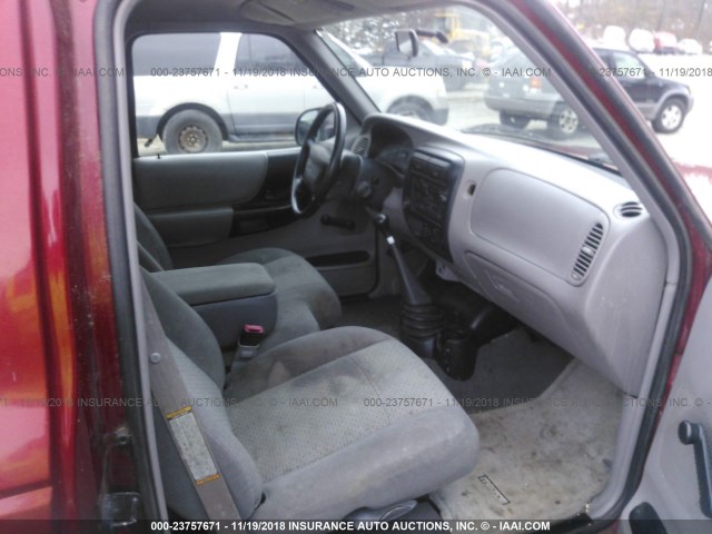 4F4YR12C4XTM33035 - 1999 MAZDA B2500 RED photo 5