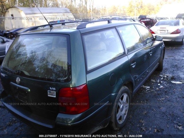 WVWJH63B21E034247 - 2001 VOLKSWAGEN PASSAT GLX 绿色 照片 4
