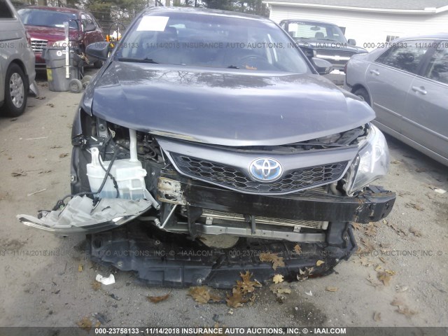 4T1BD1FK2EU137531 - 2014 TOYOTA CAMRY HYBRID/LE/XLE 灰色 照片 6