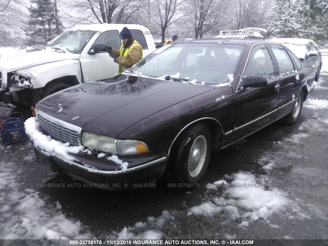 1G1BL52P5TR194735 - 1996 CHEVROLET CAPRICE / IMPALA CLASSIC/SS RED photo 2