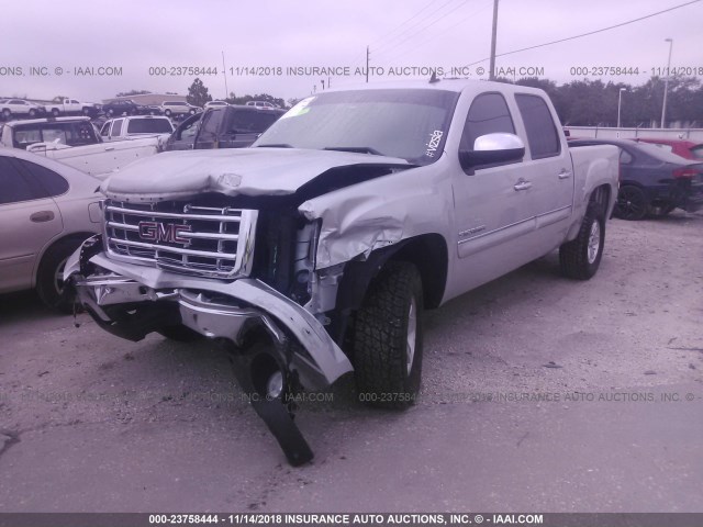 3GTP1VE03BG346754 - 2011 GMC SIERRA C1500 SLE SILVER photo 2