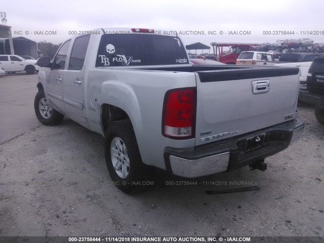 3GTP1VE03BG346754 - 2011 GMC SIERRA C1500 SLE SILVER photo 3