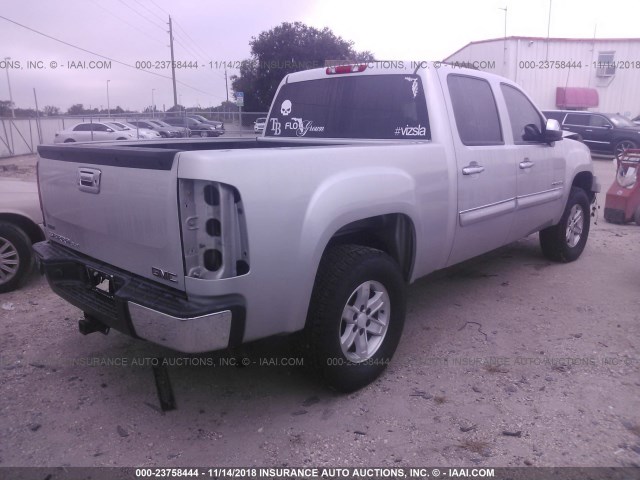 3GTP1VE03BG346754 - 2011 GMC SIERRA C1500 SLE SILVER photo 4