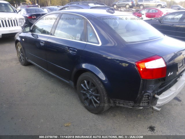 WAULT68E94A082718 - 2004 AUDI A4 3.0 QUATTRO BLACK photo 3