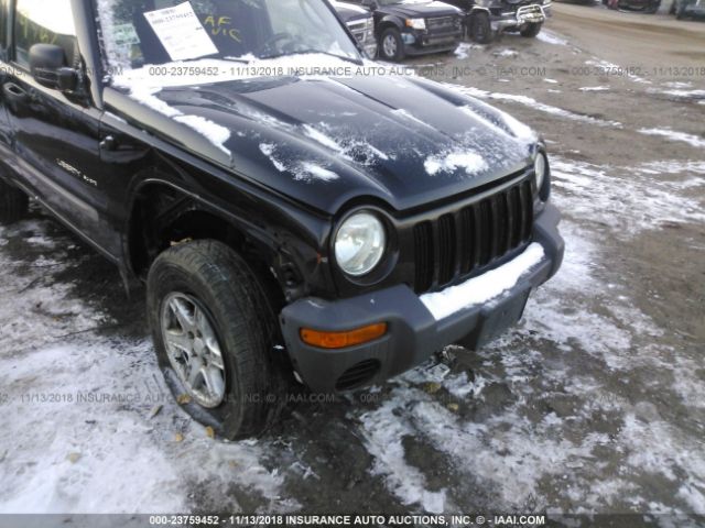 1J4GL48K62W257208 - 2002 JEEP LIBERTY SPORT BLACK photo 6