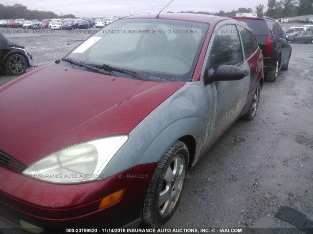 3FAFP31381R249170 - 2001 FORD FOCUS ZX3 RED photo 6