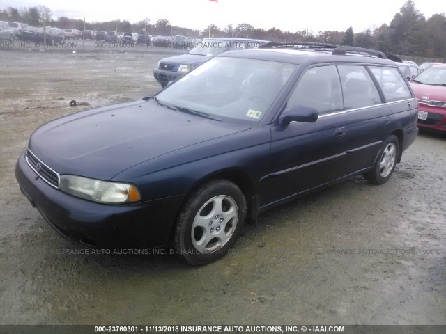 4S3BK4559T7312182 - 1996 SUBARU LEGACY LS Dark Blue photo 2