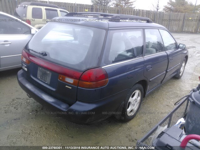 4S3BK4559T7312182 - 1996 SUBARU LEGACY LS Dark Blue photo 4