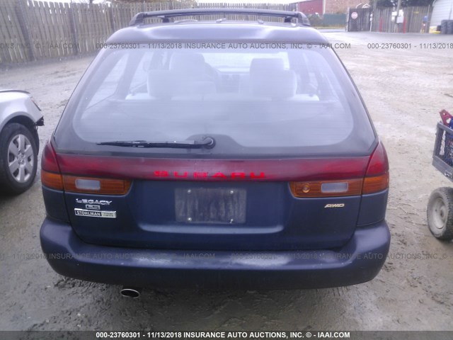 4S3BK4559T7312182 - 1996 SUBARU LEGACY LS Dark Blue photo 6