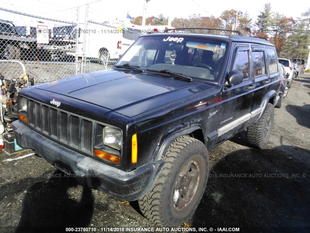 1J4FJ68S6WL270657 - 1998 JEEP CHEROKEE SPORT/CLASSIC შავი ფოტო 2
