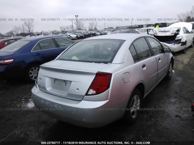 1G8AG52F35Z126252 - 2005 SATURN ION LEVEL 1 SILVER photo 4