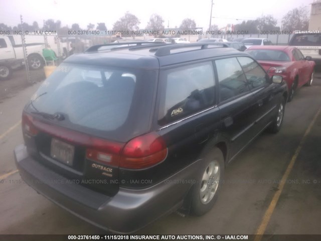 4S3BG6854W7601130 - 1998 SUBARU LEGACY 30TH ANN OUTBACK/LTD/SPT BLUE photo 4