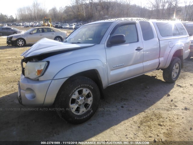 5TEUU42N86Z224406 - 2006 TOYOTA TACOMA ACCESS CAB SILVER photo 2