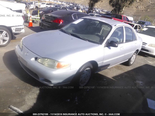 1MEFM13P3XW611319 - 1999 MERCURY TRACER LS/SPORT GRAY photo 2