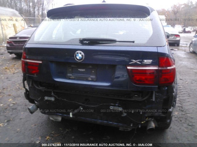 5UXZV4C57CL989536 - 2012 BMW X5 XDRIVE35I BLUE photo 6