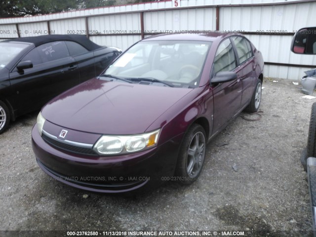 1G8AJ52FX4Z121159 - 2004 SATURN ION LEVEL 2 栗色 照片 2