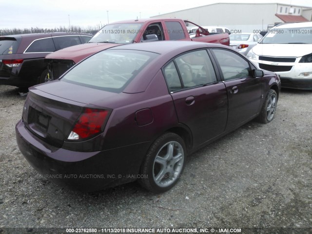 1G8AJ52FX4Z121159 - 2004 SATURN ION LEVEL 2 栗色 照片 4