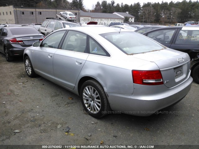 WAUDH74F96N092140 - 2006 AUDI A6 3.2 QUATTRO SILVER photo 3