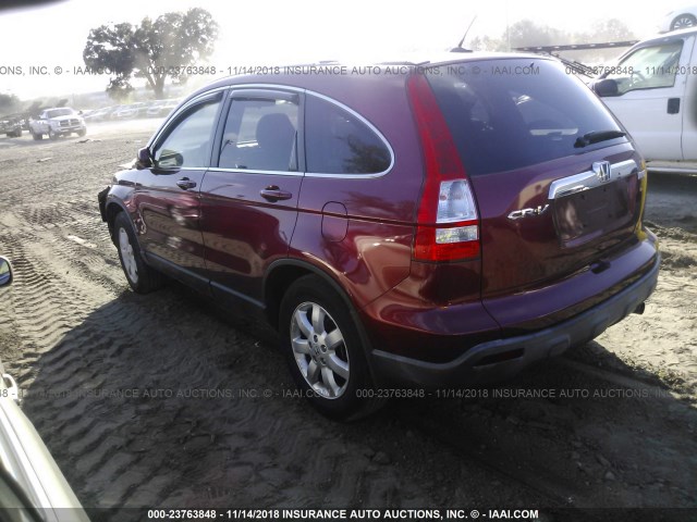 JHLRE38737C068400 - 2007 HONDA CR-V EXL RED photo 3