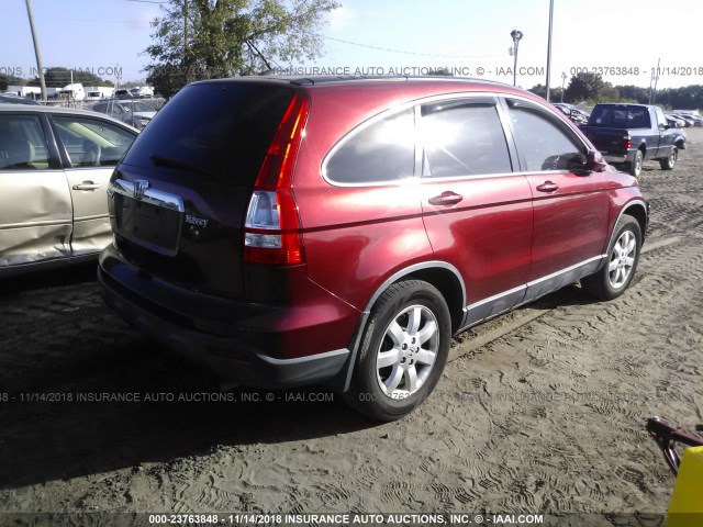 JHLRE38737C068400 - 2007 HONDA CR-V EXL RED photo 4