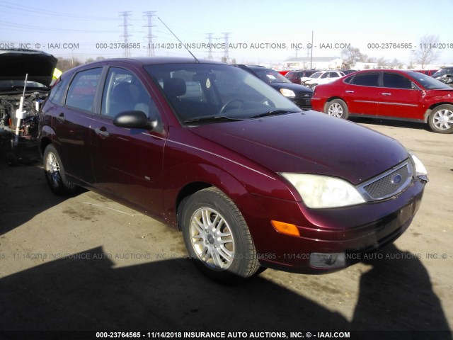 1FAHP37N47W112704 - 2007 FORD FOCUS ZX5/S/SE/SES RED photo 1