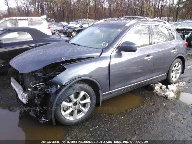 JNKAJ09E08M303122 - 2008 INFINITI EX35 JOURNEY GRAY photo 2