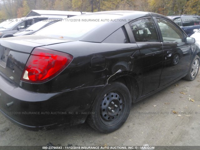 1G8AN15F86Z160117 - 2006 SATURN ION LEVEL 2 BLACK photo 6