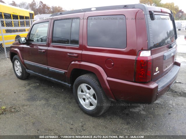 1J8HG48K48C108054 - 2008 JEEP COMMANDER SPORT Շագանակագույն լուսանկար 3