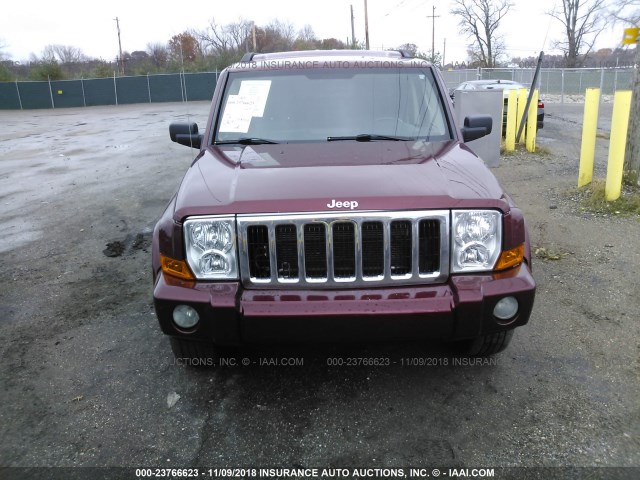 1J8HG48K48C108054 - 2008 JEEP COMMANDER SPORT Շագանակագույն լուսանկար 6