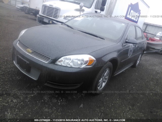 2G1WA5E35E1148480 - 2014 CHEVROLET IMPALA LIMITED LS BLACK photo 2